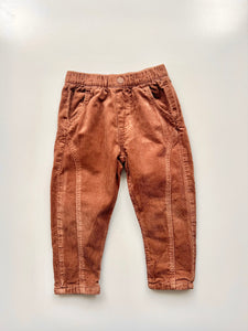 Zara Rust Needlecord Trousers Age 3-4