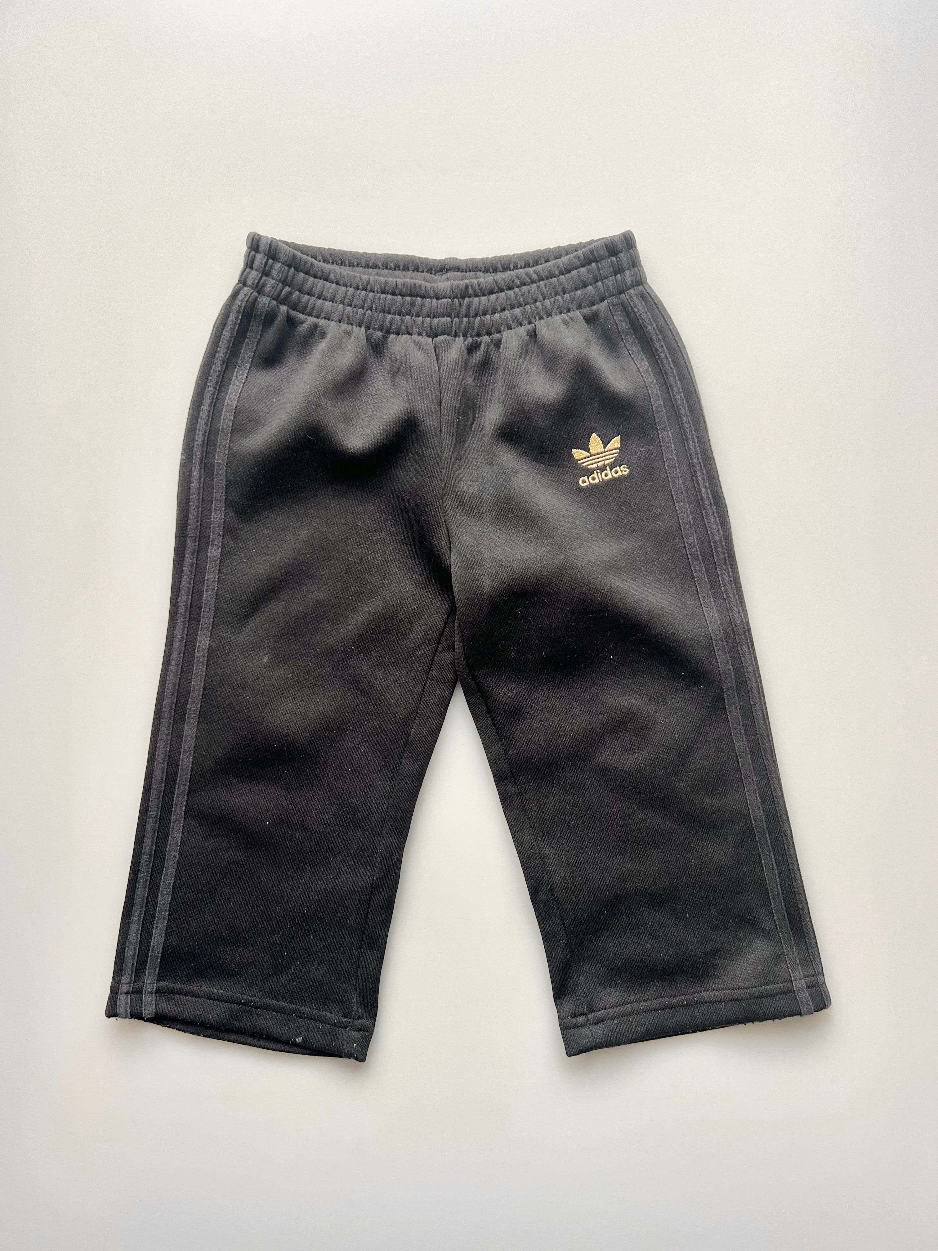 Adidas Originals Black/Gold Trackies 18-24 Months