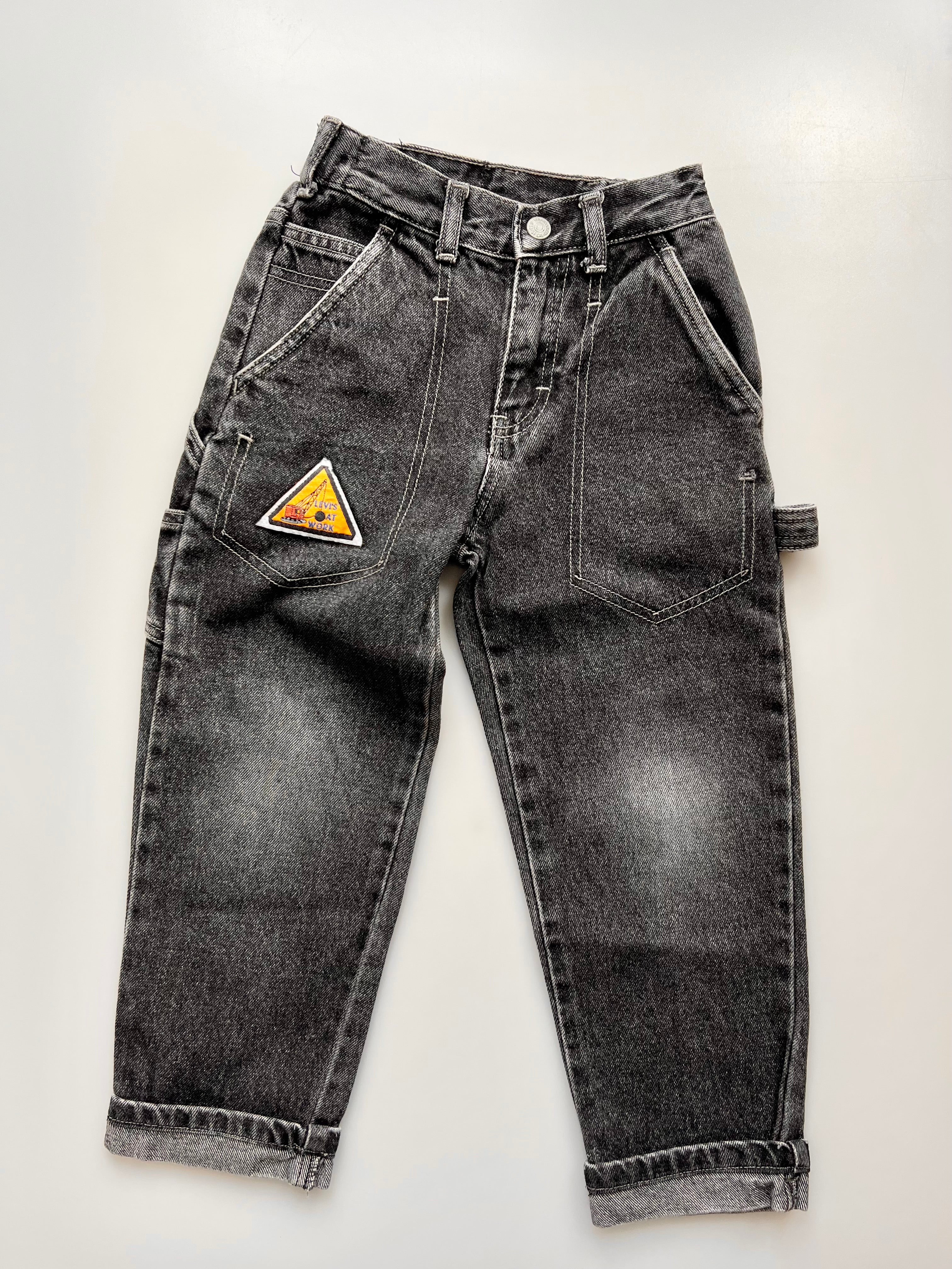 RARE Little Levi's Construction Vintage Carpenter Jeans Age 4-6