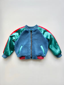 Satin Embroidered Lion Bomber Jacket 3-6 Months