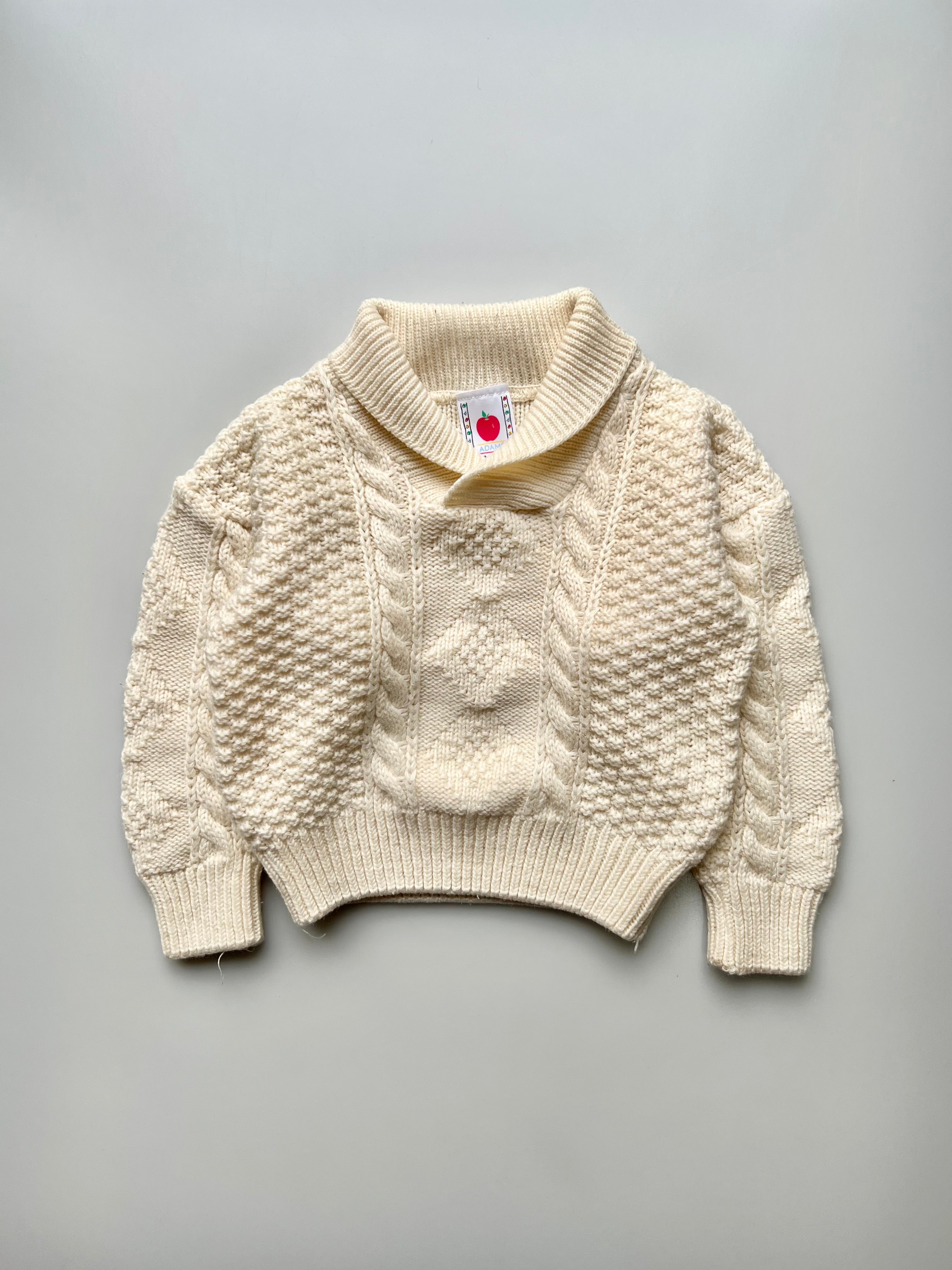 Adams Vintage Aran Knit Jumper Age 3-4