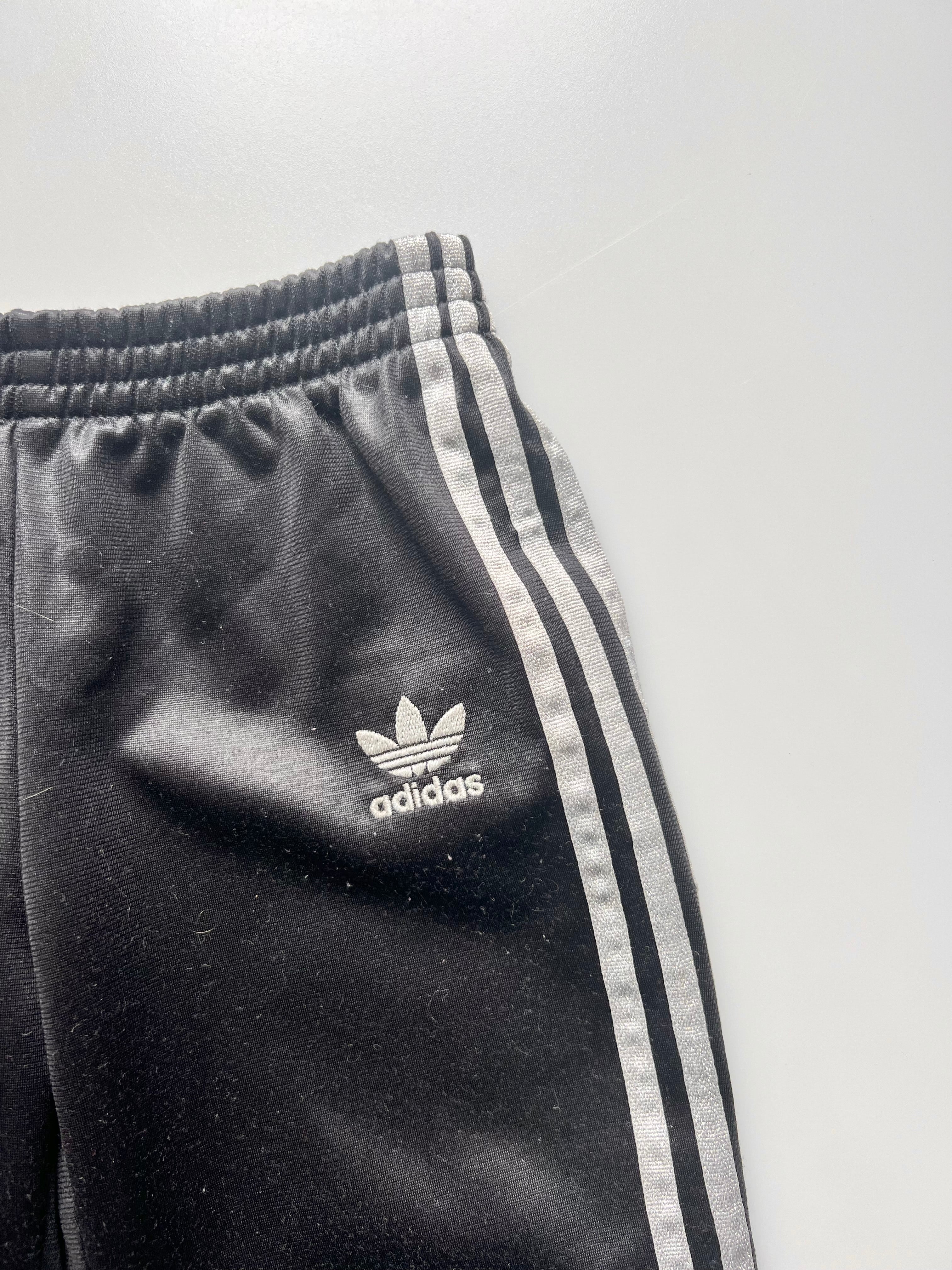 Adidas Originals Silver/Black Trackies 18-24 Months