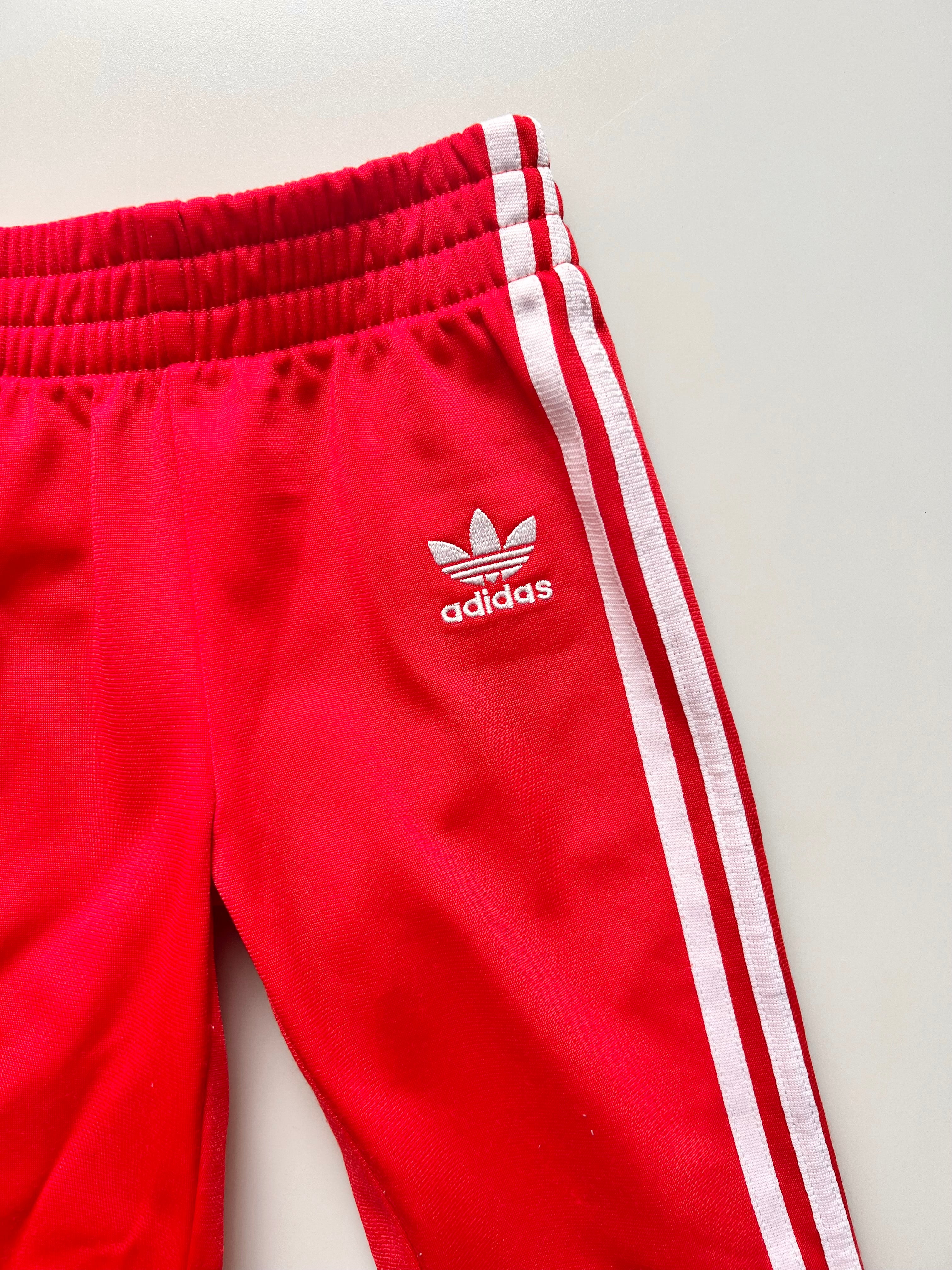 Adidas Originals Red Trackies 9-12 Months