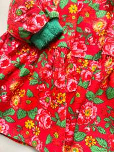 Vintage St Michael Floral Dress 18 Months