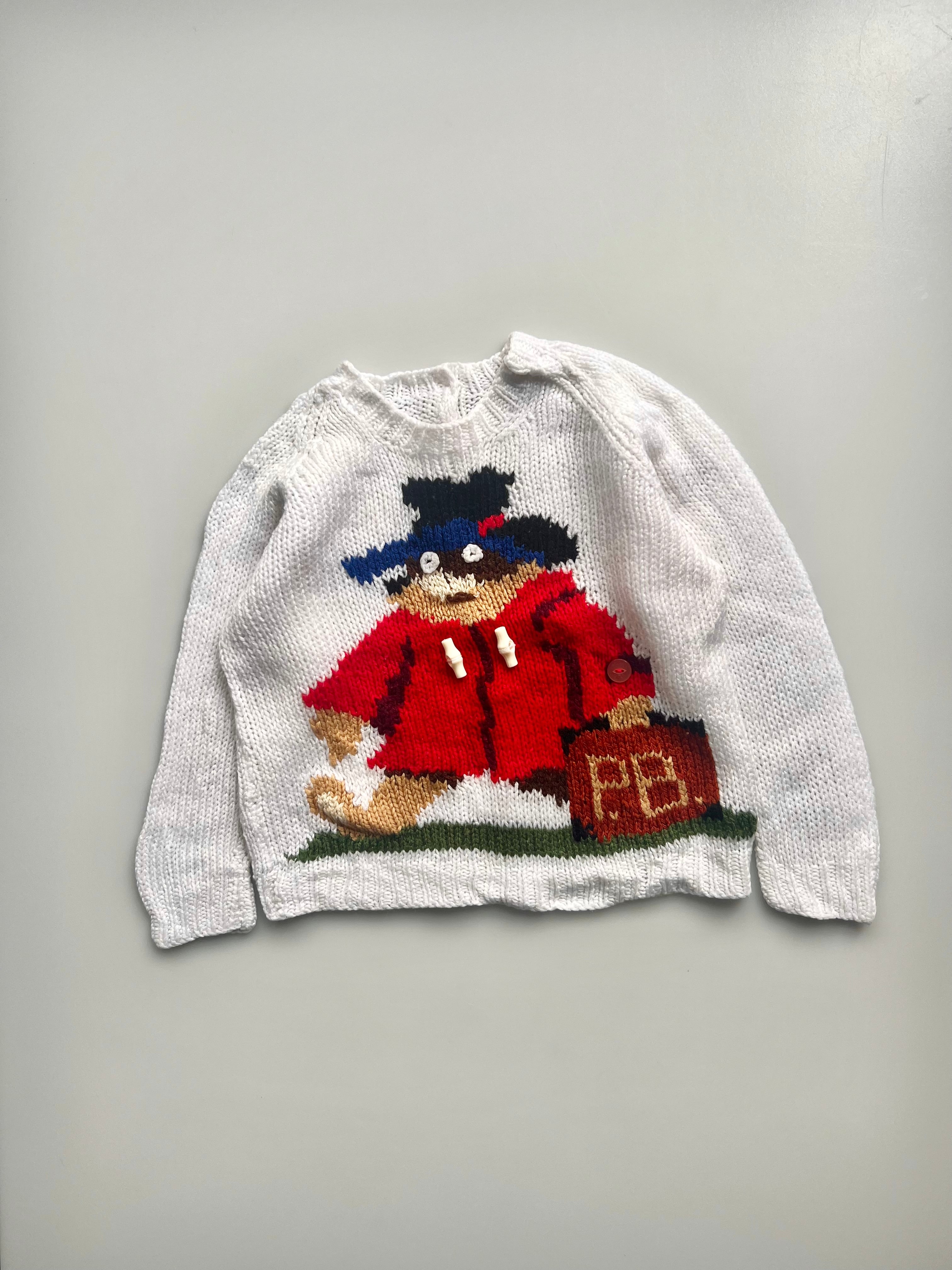 Hand Knitted Paddington Bear Jumper Age 2-3