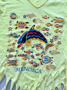 Vintage Souvenir Menorca Tassled T-Shirt Age 6