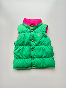 Ralph Lauren Reversilble Duck Down Filled Gilet Age 4