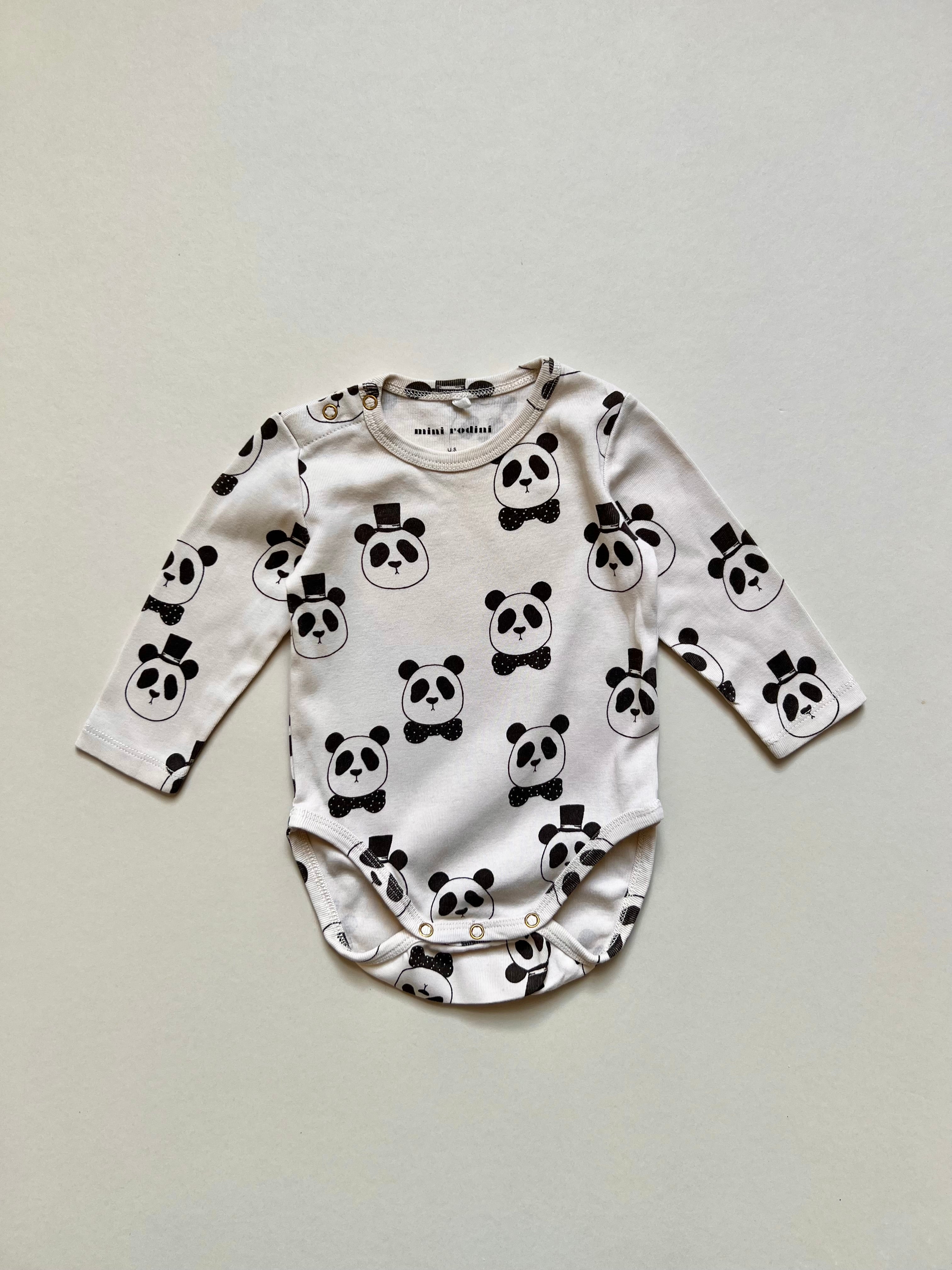 Mini Rodini Panda Baby Vest 4-6 Months