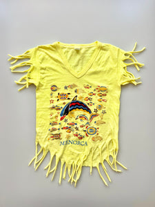 Vintage Souvenir Menorca Tassled T-Shirt Age 6