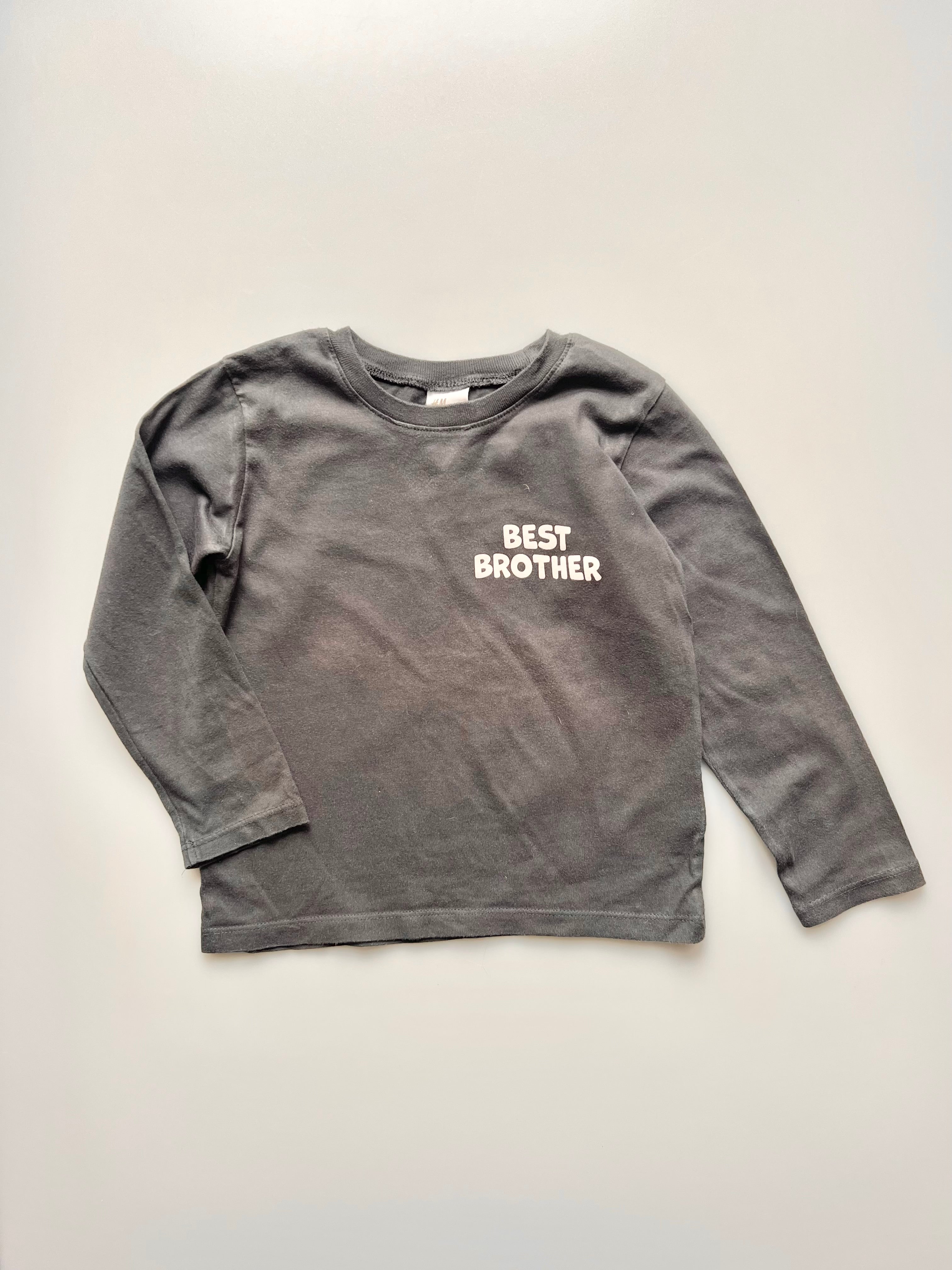 H&M Best Brother T-Shirt Age 2-3