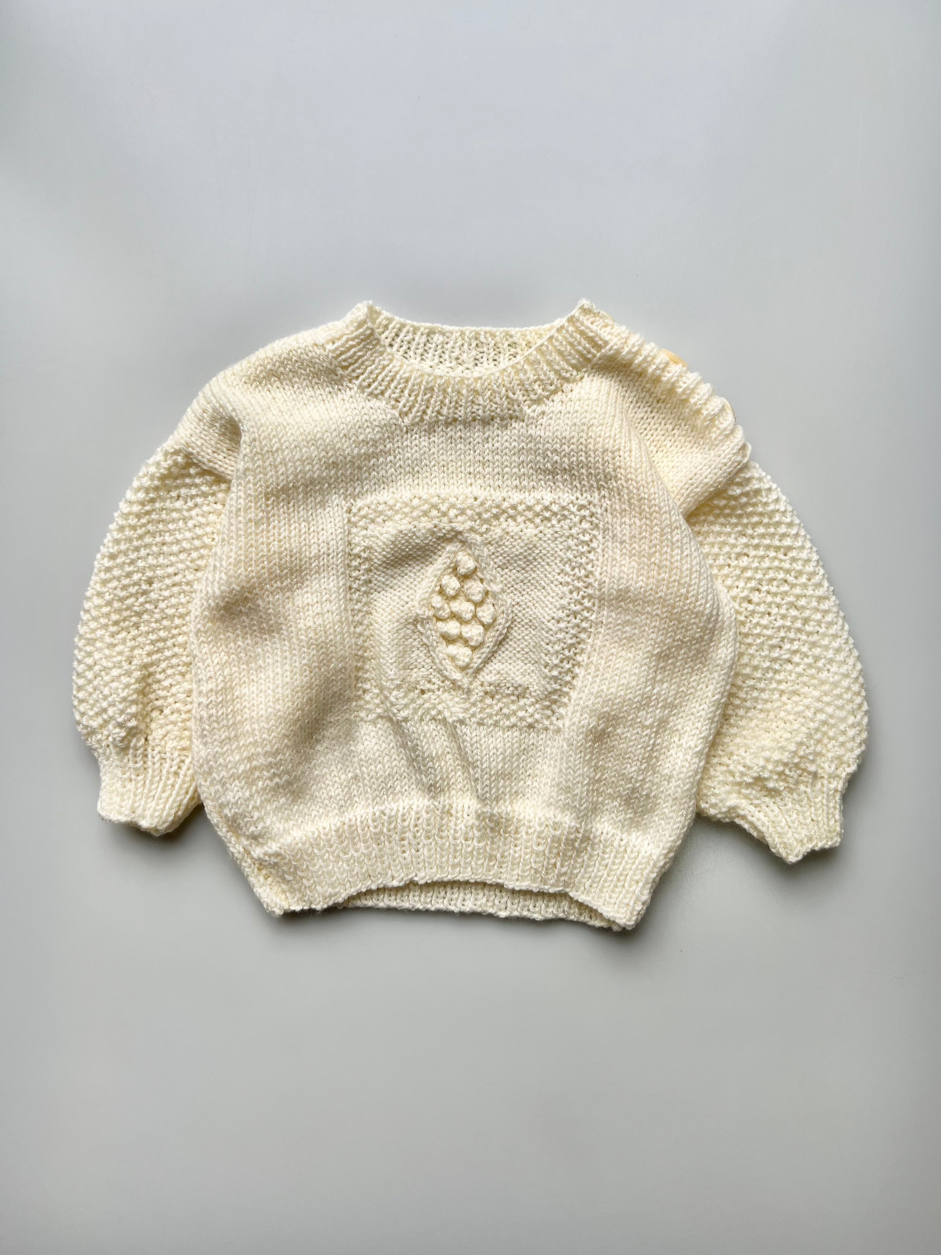 Hand Knitted Sparkle Yarn Jumper 12-18 Months