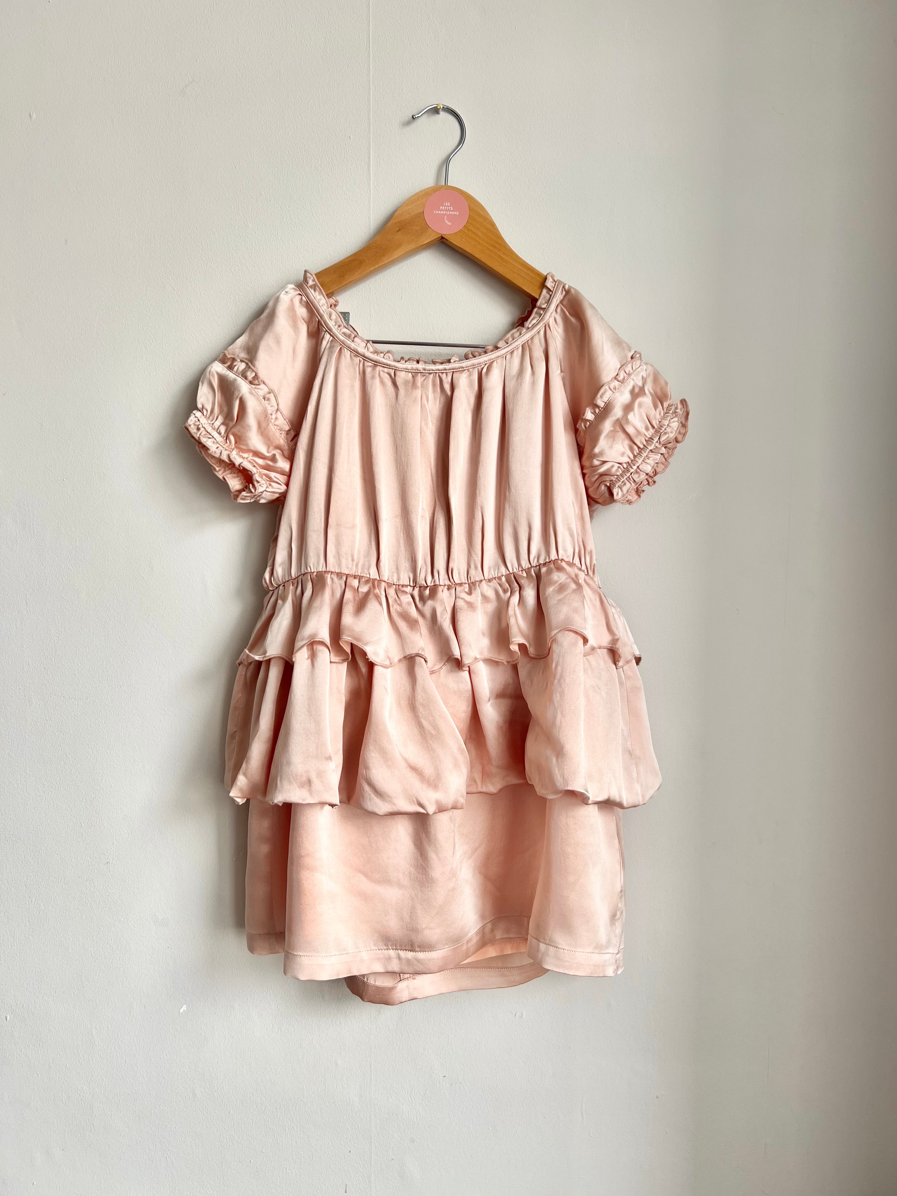 Stella McCartney Blush Silk Ruffle Dress Age 6 RRP £126