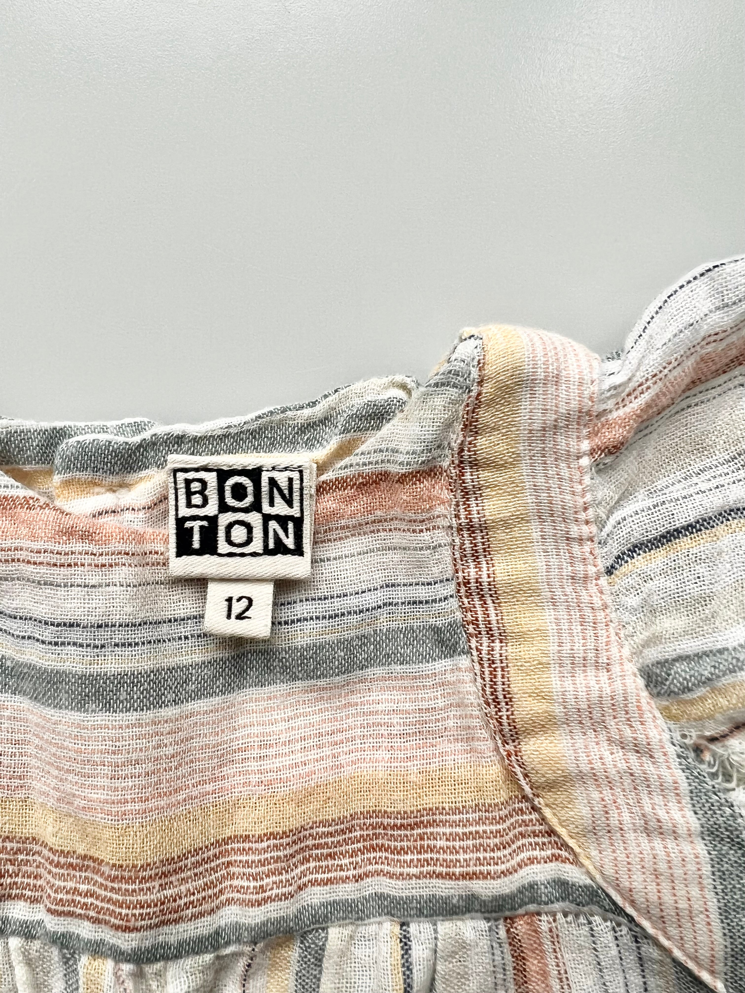 BonTon Woven Romper 12 Months