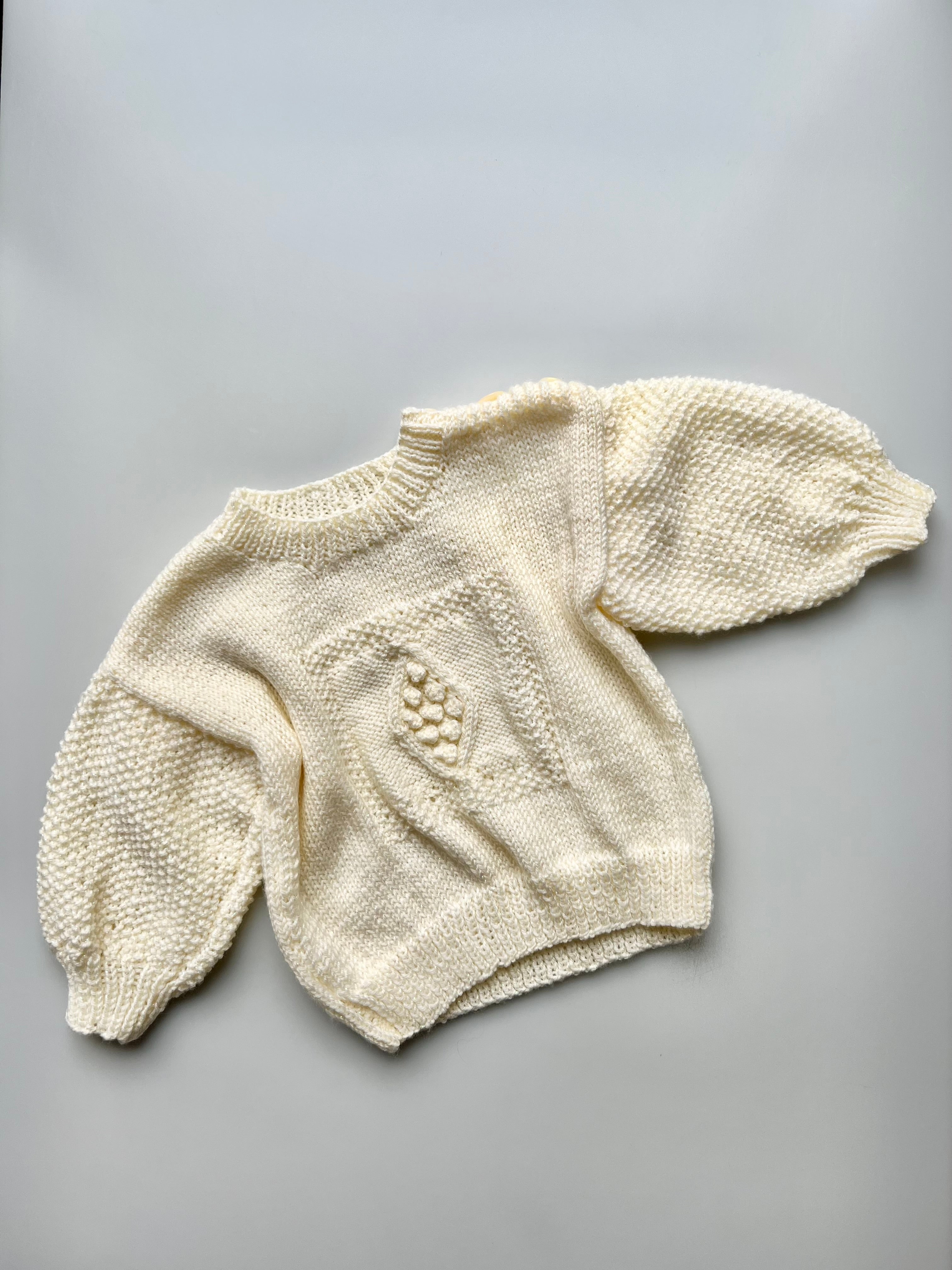 Hand Knitted Sparkle Yarn Jumper 12-18 Months