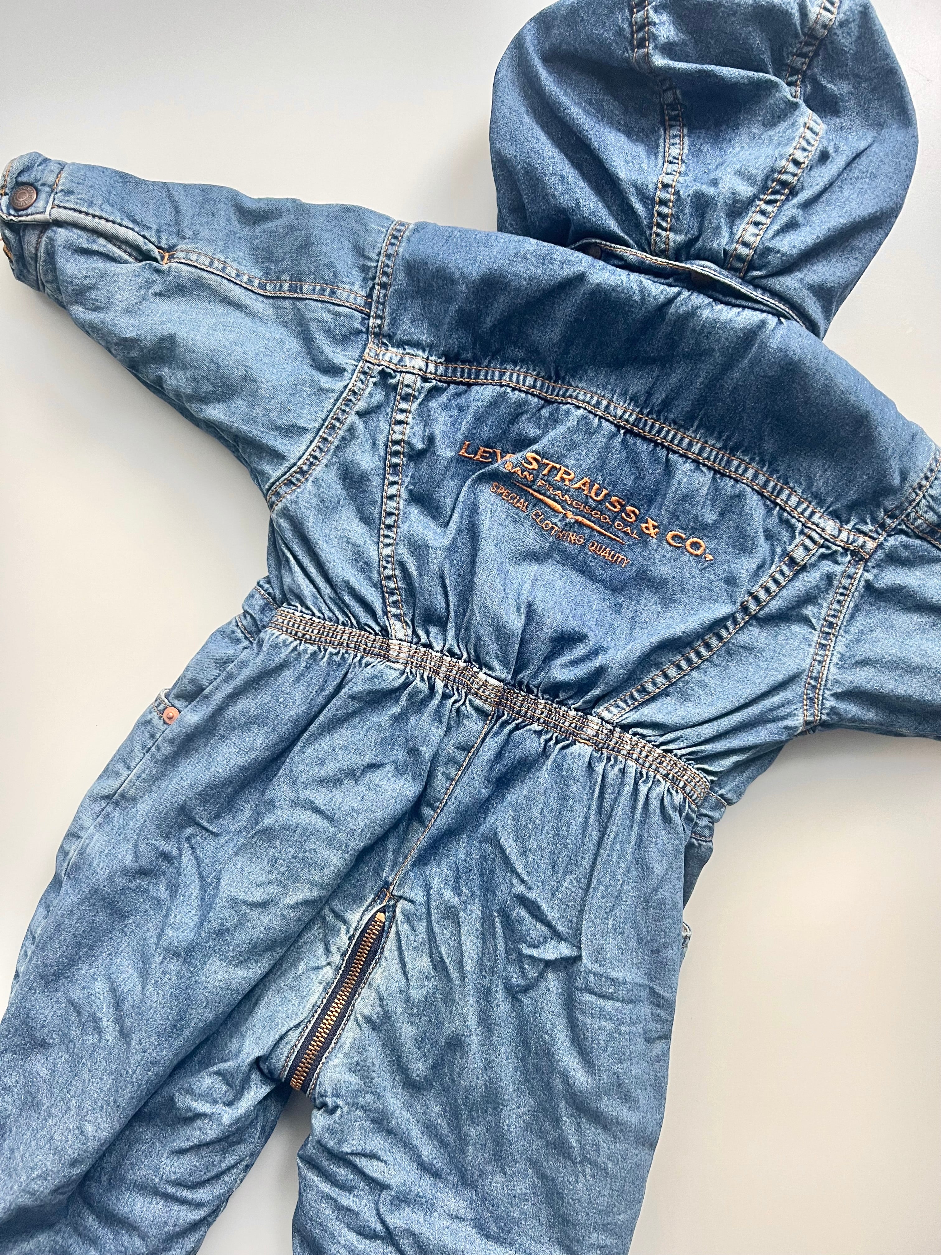 Levi's Vintage Denim Pramsuit 18-24 Months