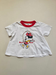 Vintage Minnie Mouse T Shirt 6-12 Months