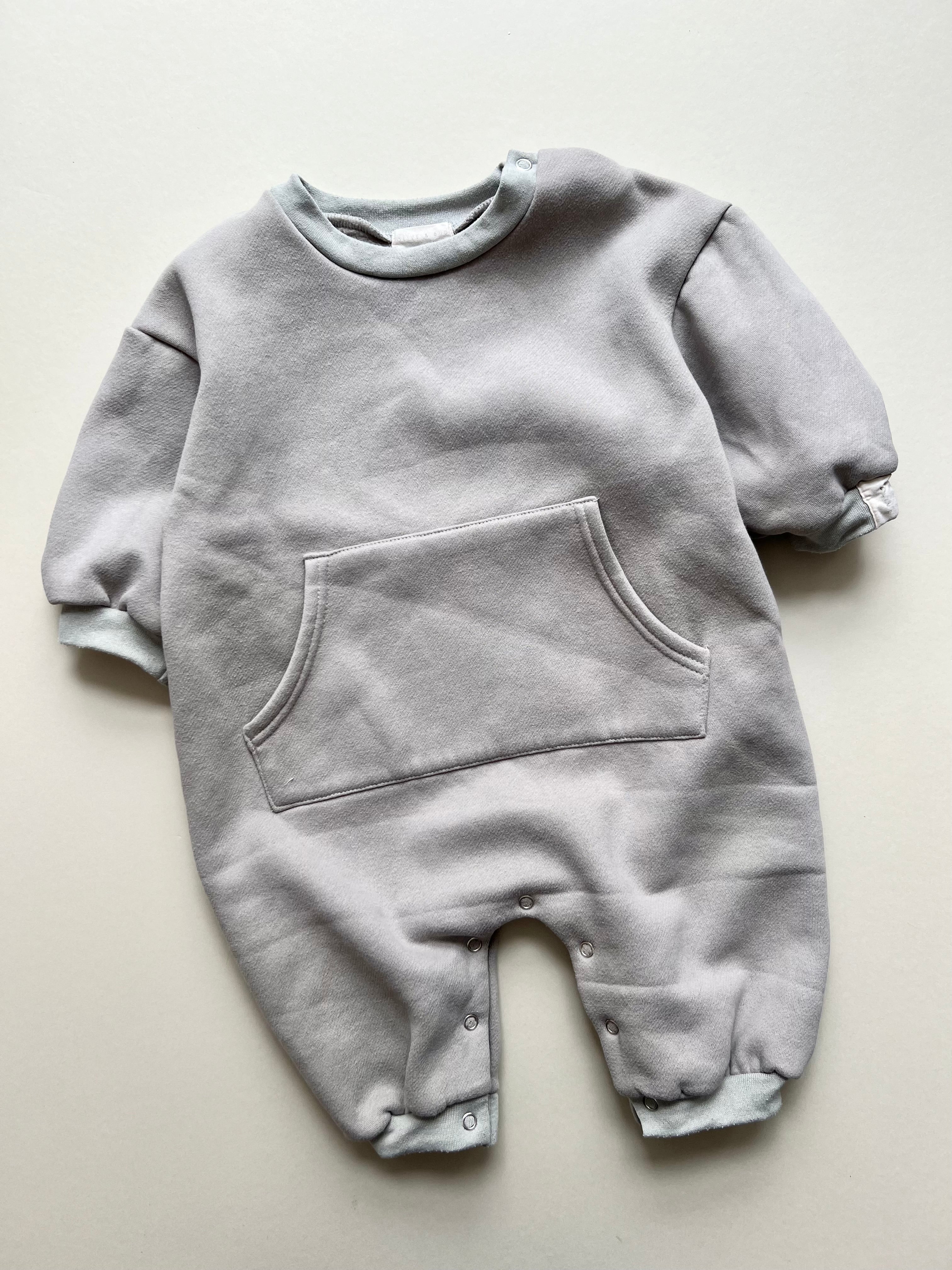 Olive & Bud Dove Sweatshirt Romper 12-18 Months