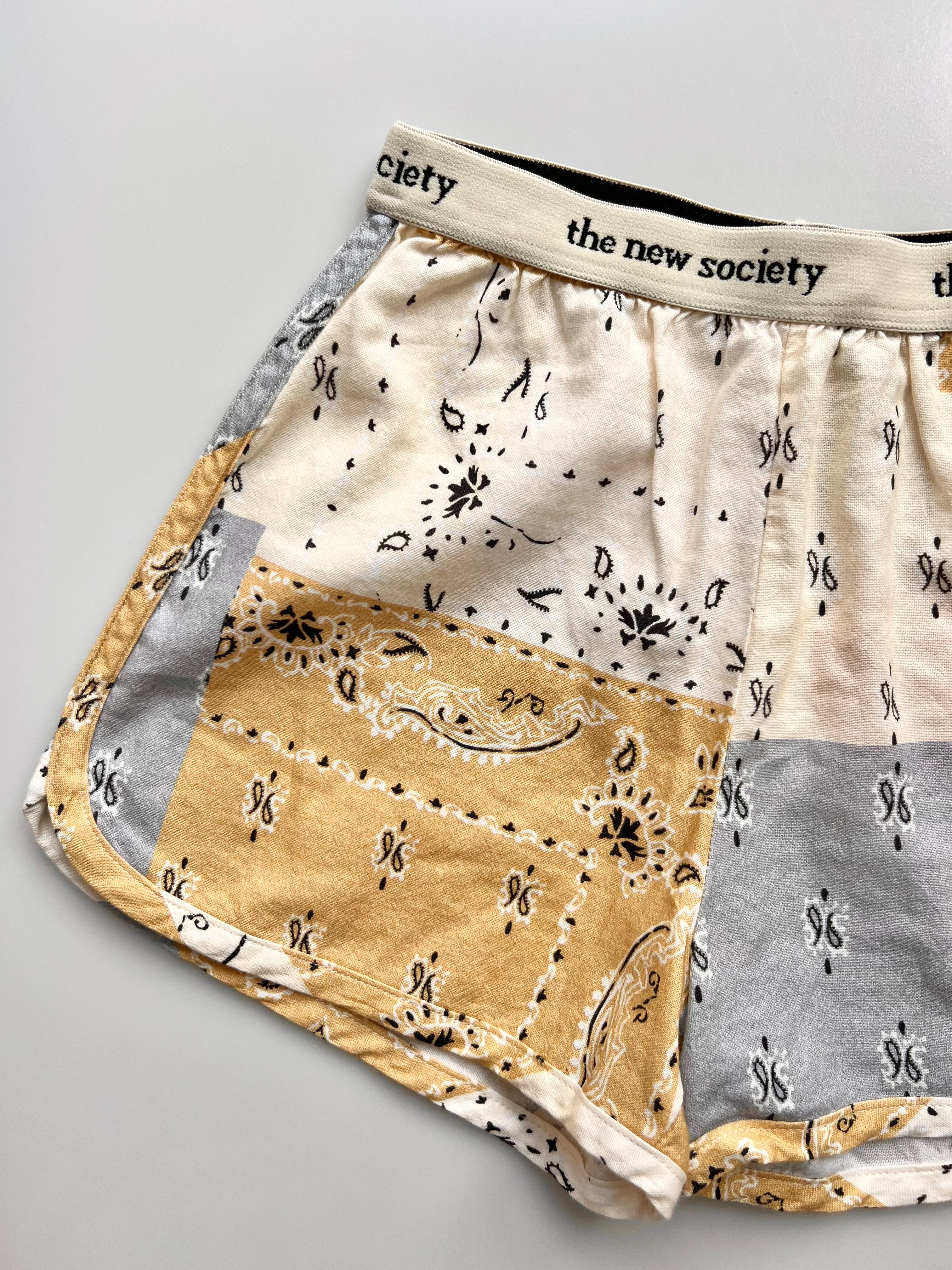 The New Society Paisley Cotton Shorts Age 6 NEW