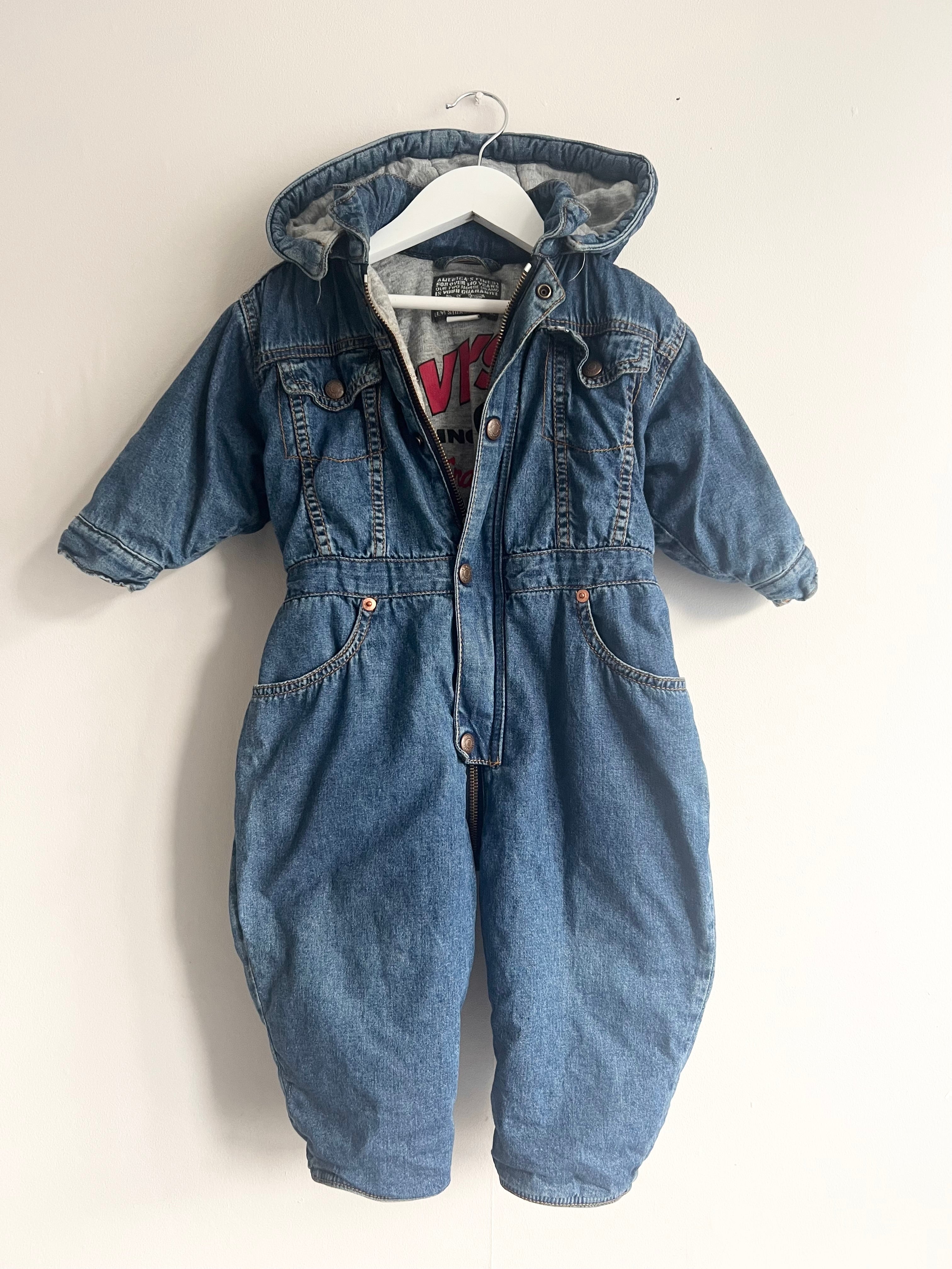 Levi's Vintage Denim Pramsuit 18-24 Months