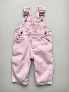 OshKosh B'gosh Pink Hickory Dungarees 12 Months