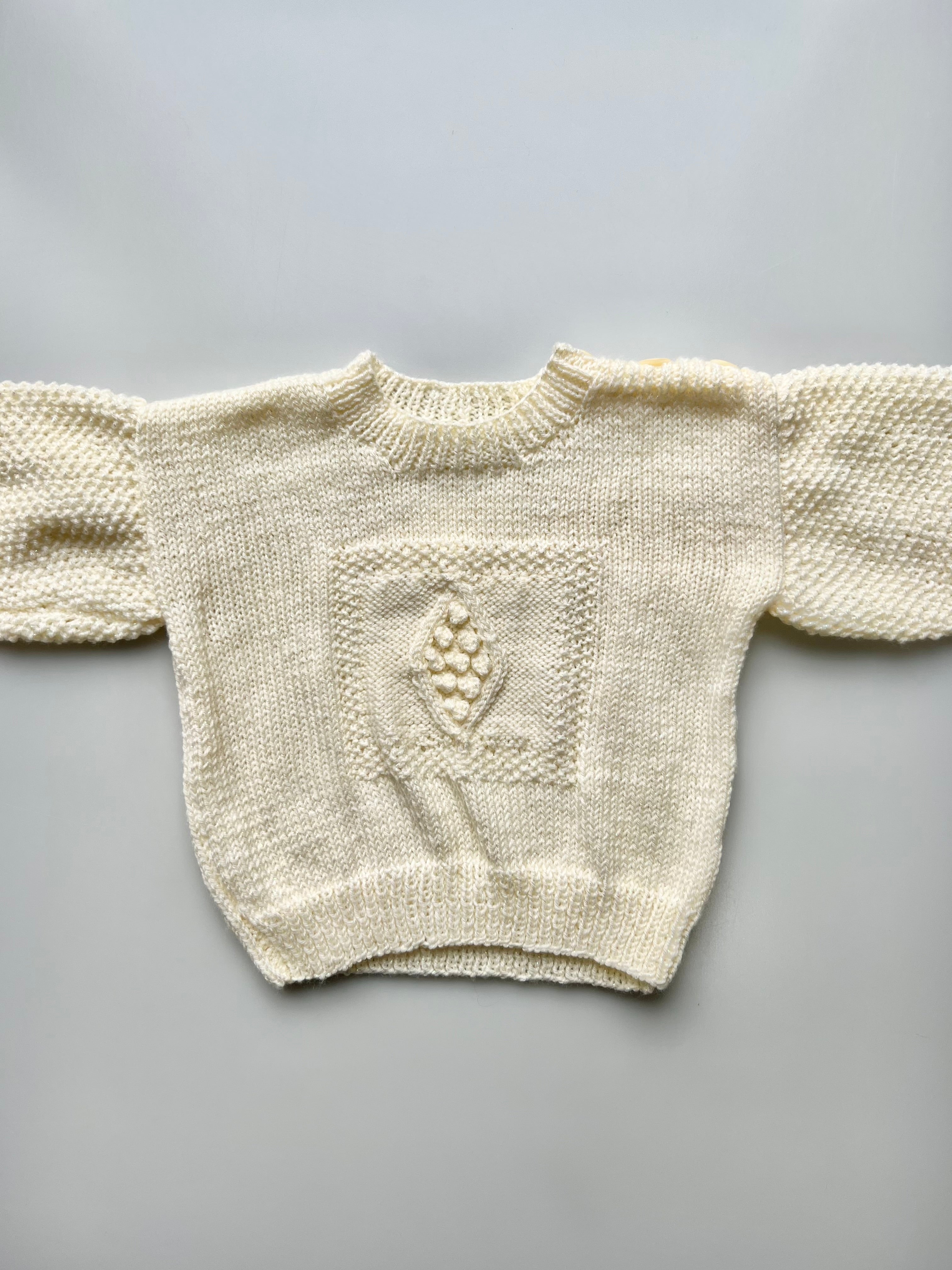 Hand Knitted Sparkle Yarn Jumper 12-18 Months