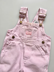 OshKosh B'gosh Pink Hickory Dungarees 12 Months