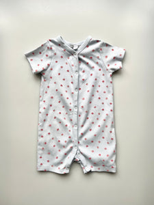 The Little White Company Strawberries Romper 12-18 Months