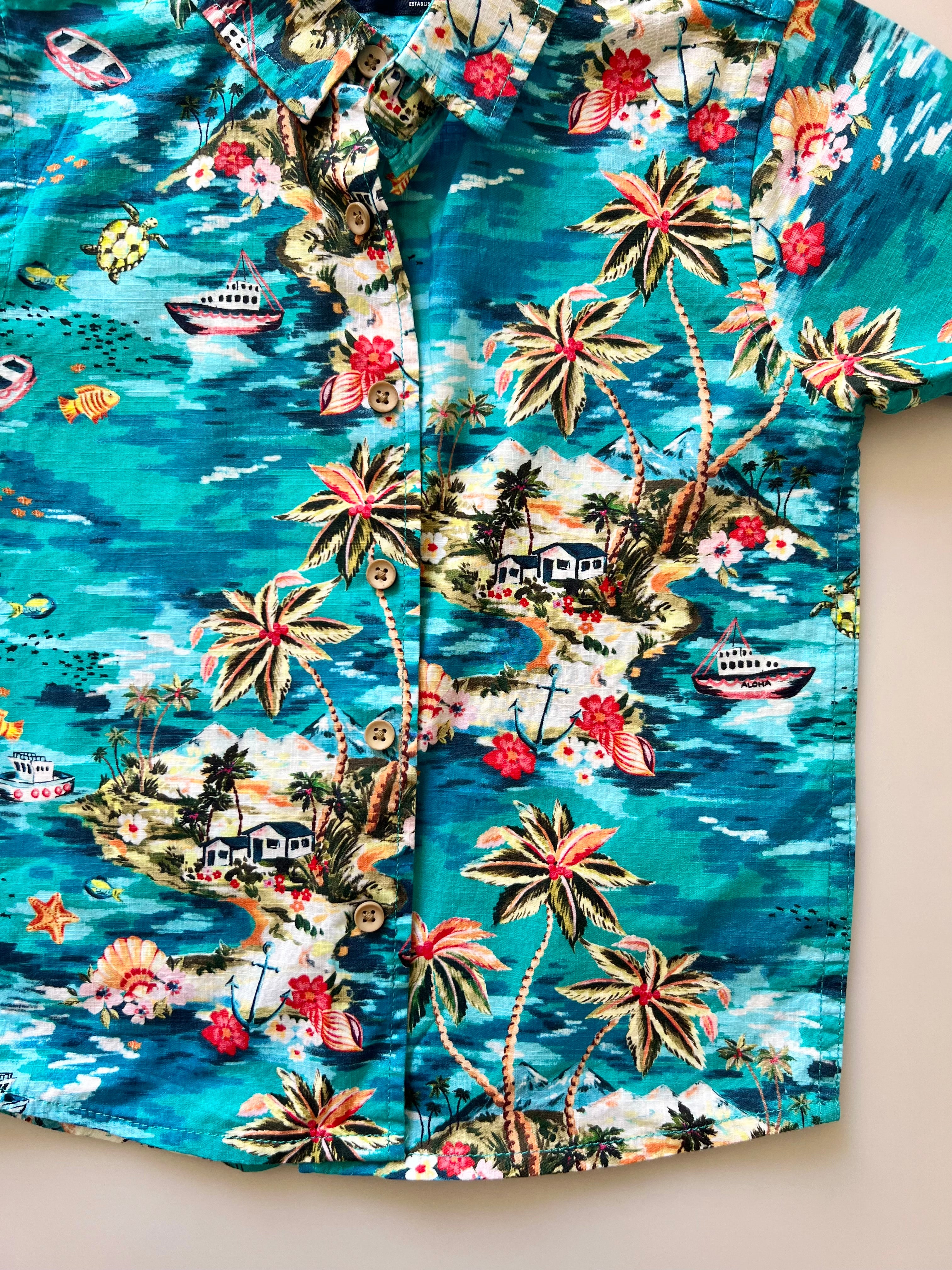 Next Tropical Print Holiday Shirt Age 3-4