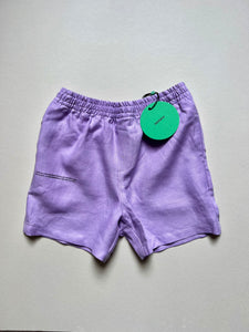 Pangaia Lilac Linen Shorts Age 7-8