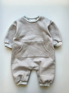 Olive & Bud Dove Sweatshirt Romper 12-18 Months