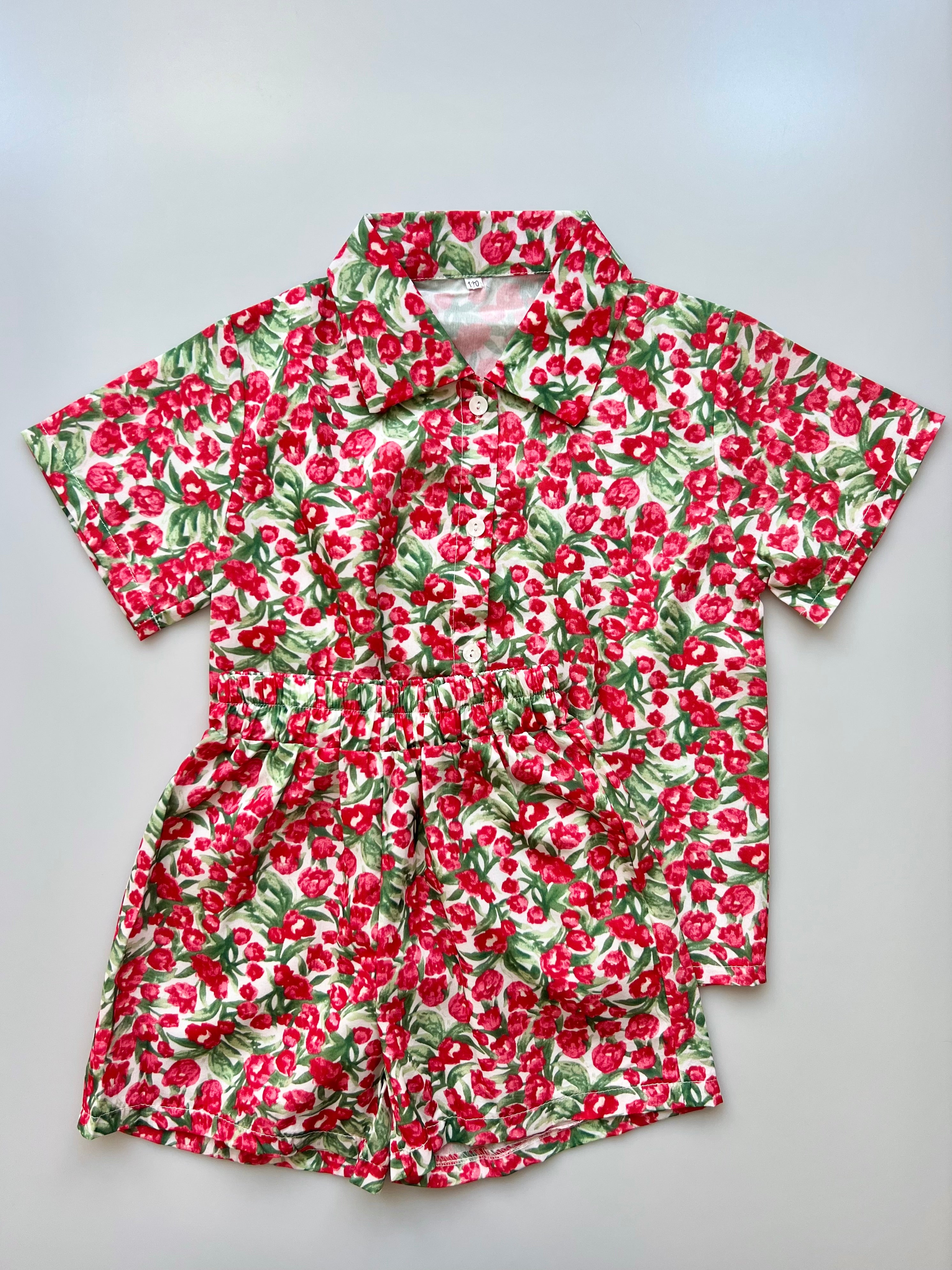 Korean Brand Floral Co-ord Age 3-4