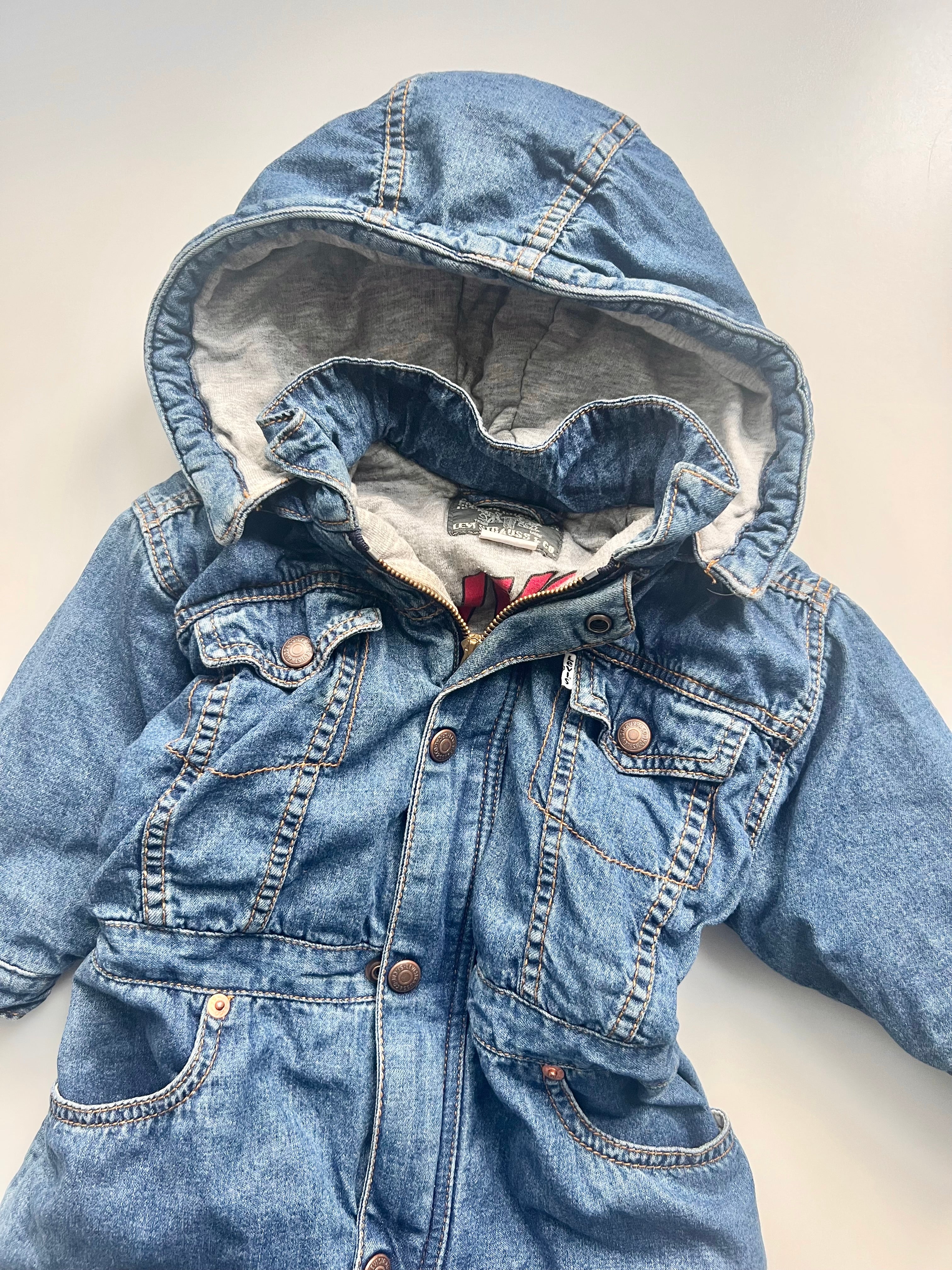 Levi's Vintage Denim Pramsuit 18-24 Months