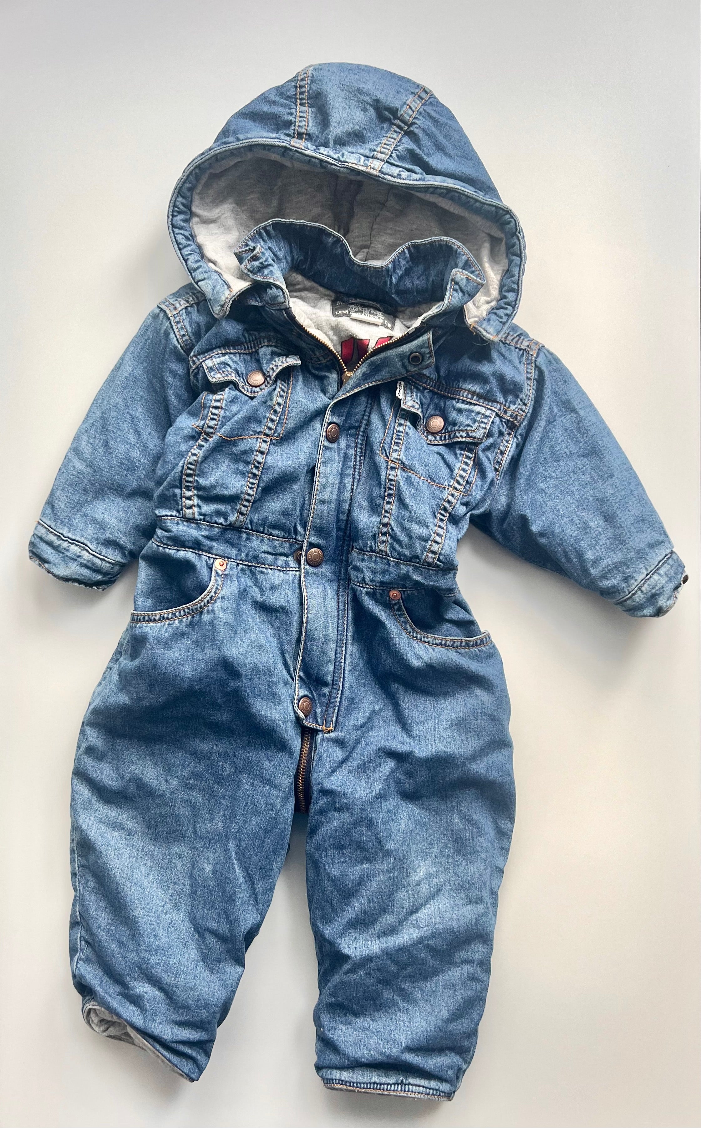 Levi's Vintage Denim Pramsuit 18-24 Months